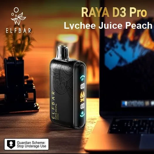 Elf Bar Raya D3 Pro 30K – Lychee Juicy Peach - Vape Shop Vijayawada