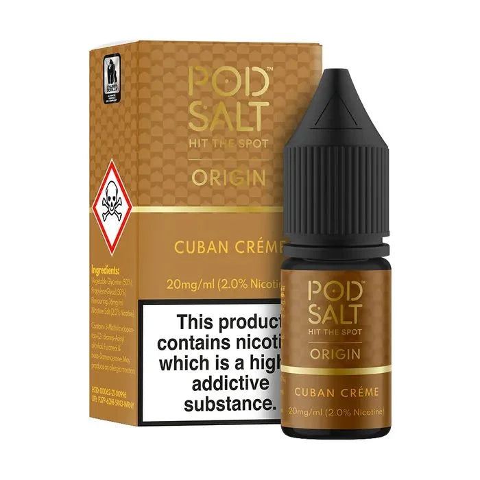 POD SALT CUBAN CREME – Nicotine Salt - Vape Shop Vijayawada