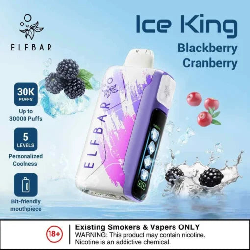 Elf Bar Ice King – Blackberry Cranberry – 30K - Vape Shop Vijayawada