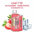 IGET FLARE B10000 – Strawberry ice - Vape Shop Vijayawada